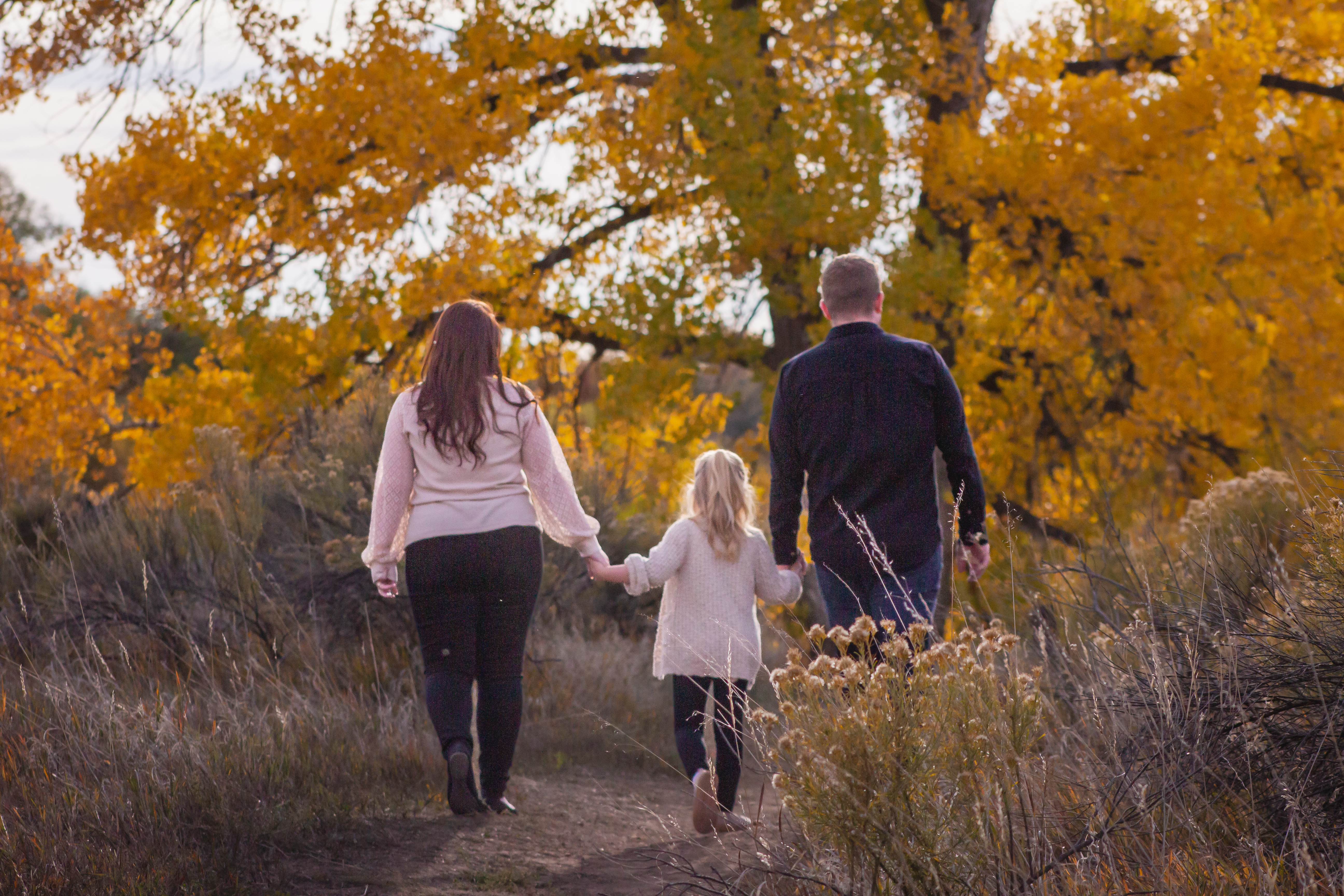Family walking in winter photos Gilbert