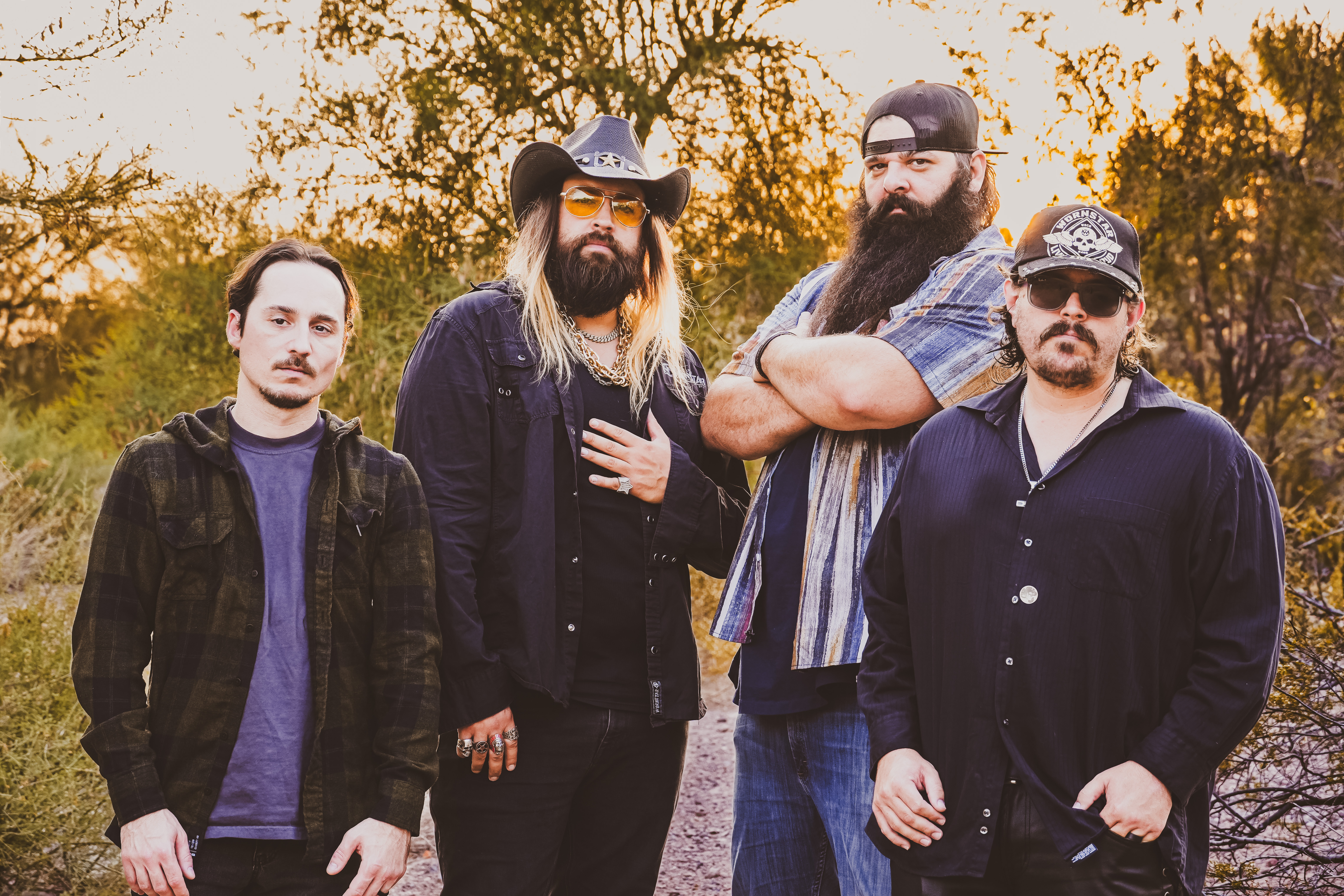 Band photos for an album cover done by Ginger E Photography